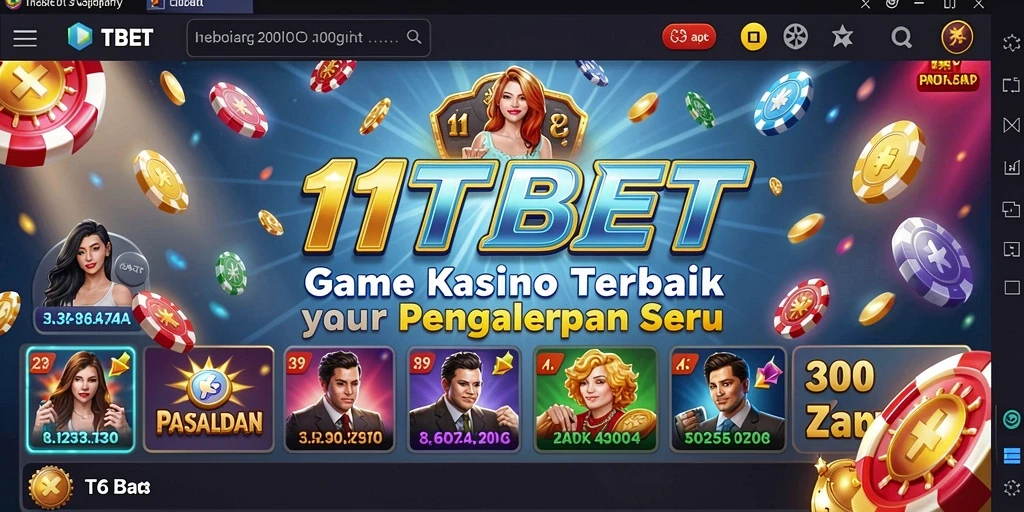 Screenshot gameplay 11TBET menampilkan suasana kasino yang mendebarkan.