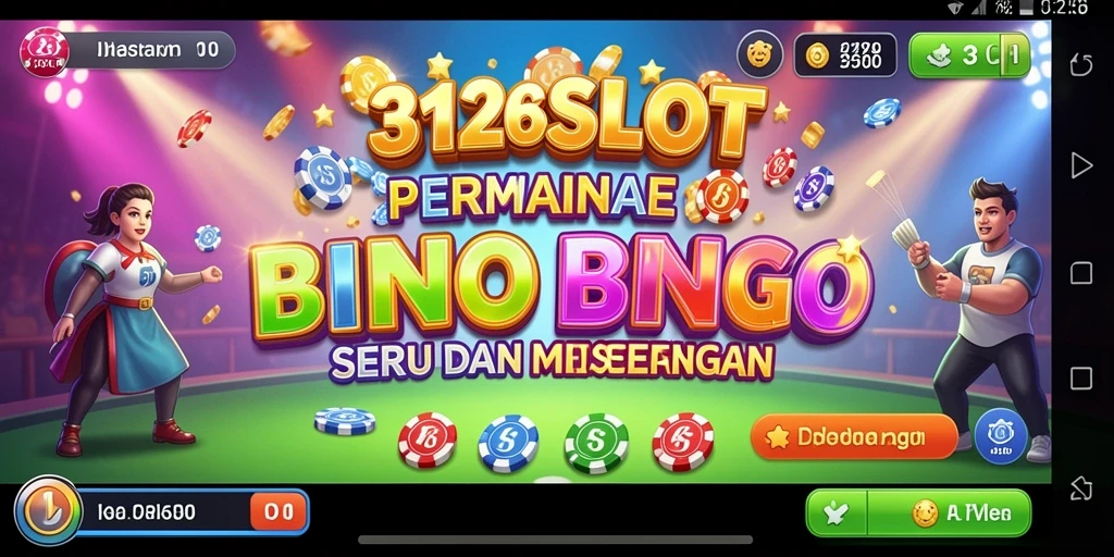 Tampilan menarik gameplay Bingo di 3126SLOT.