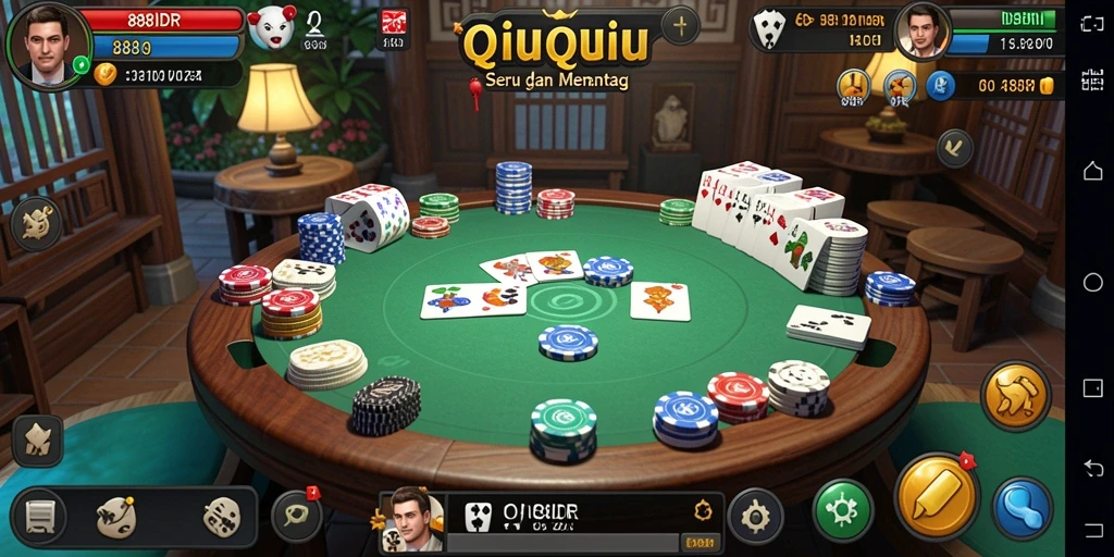 Tampilan gameplay QiuQiu yang menarik di 888IDR.