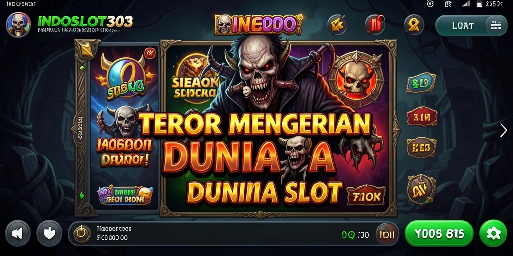 Tampilan menakutkan dalam gameplay INDOSLOT303 yang mendebarkan.