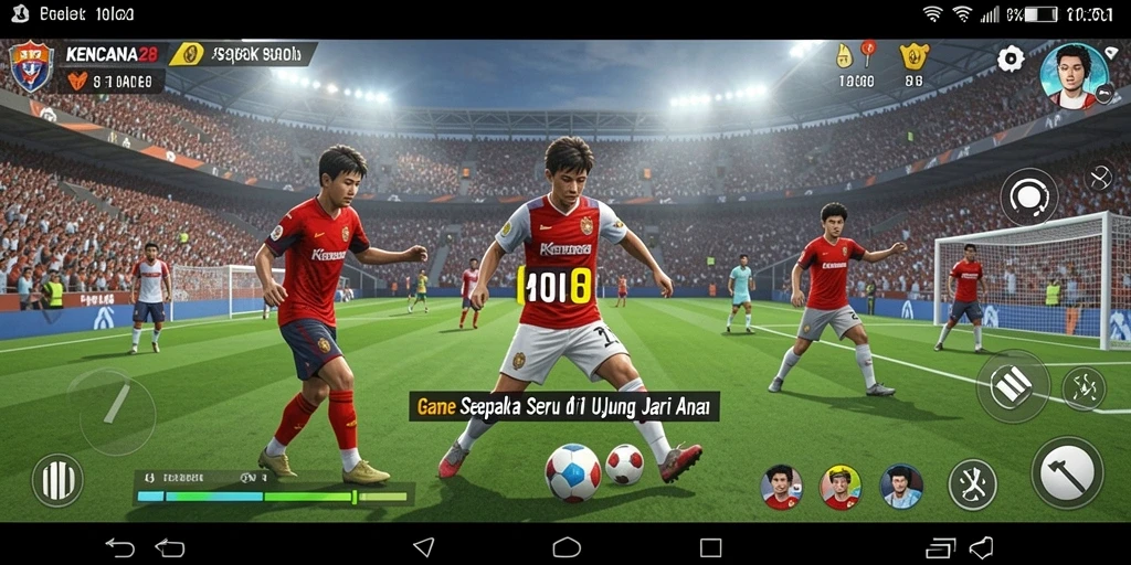 Tampilan gameplay KENCANA28 menampilkan aksi menarik di lapangan.
