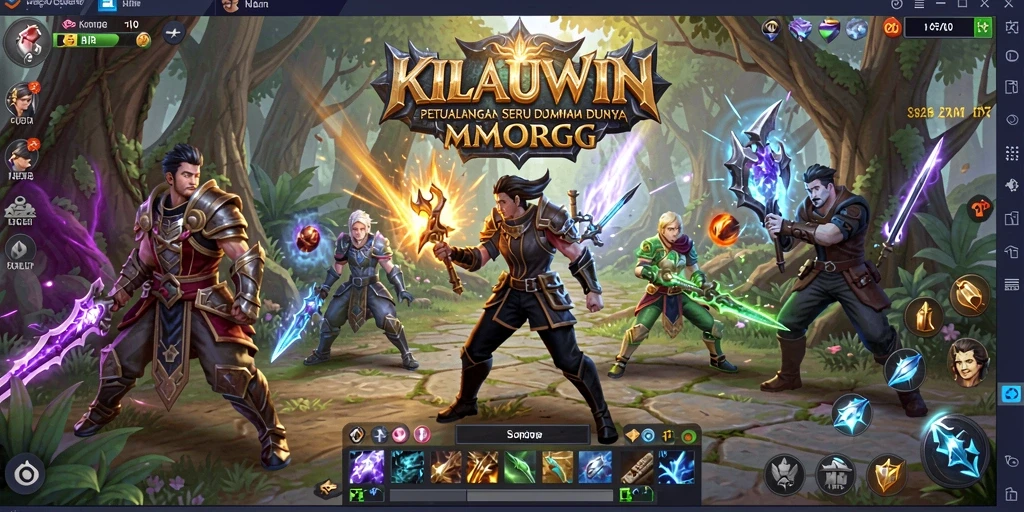Tampilan gameplay seru dalam KILAUWIN dengan aksi epik dan grafis menawan.