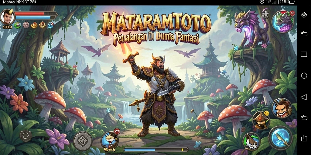 Tampilan gameplay seru di dunia petualangan MATARAMTOTO.