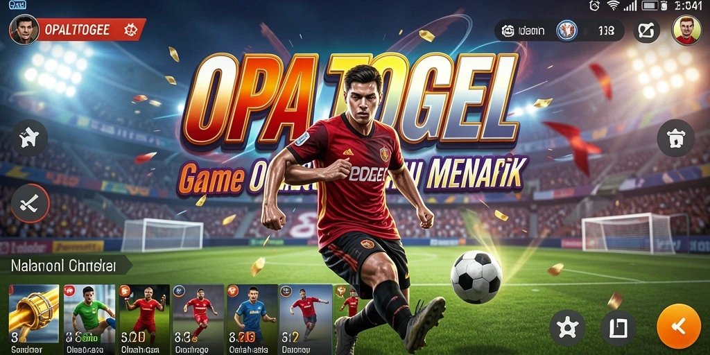 Screenshot gameplay OPALTOGEL menampilkan momen seru dalam permainan olahraga.