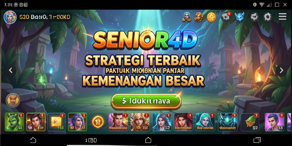 Tampilan gameplay strategi dalam SENIOR4D yang menantang dan menarik.