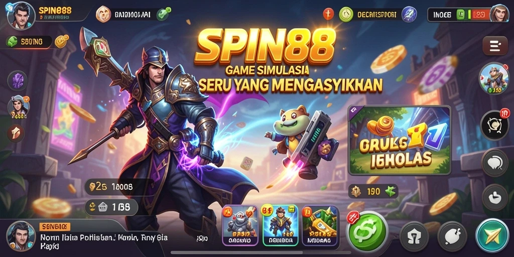 Screenshot gameplay SPIN88 yang menampilkan simulasi yang menarik.